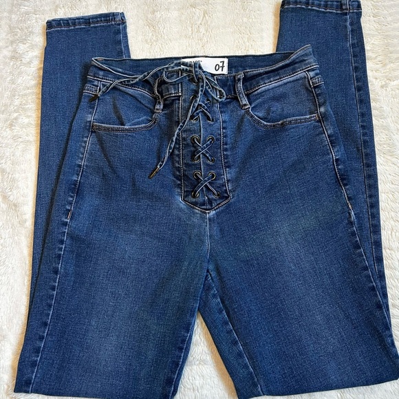 Garage Denim - Garage High Rise Lace Up Jeans Size 7